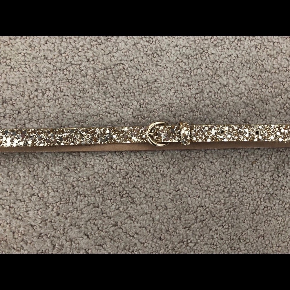 J.Crew Gold Leather Belt